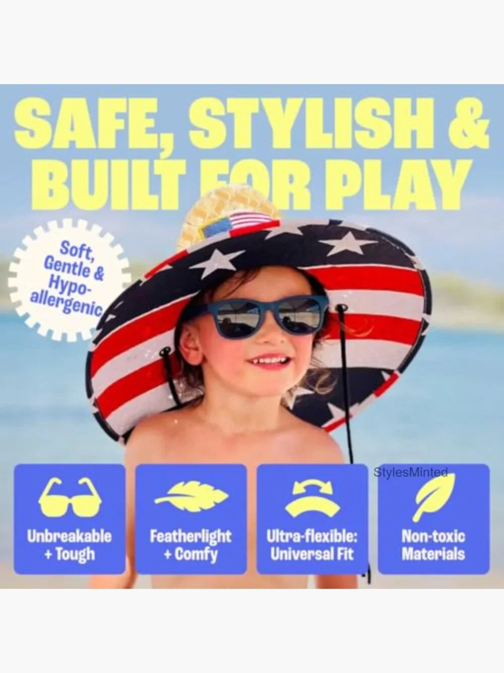 Polarized Kids Sunglasses UV Protection Unbreakable Toddler Boys Girls
